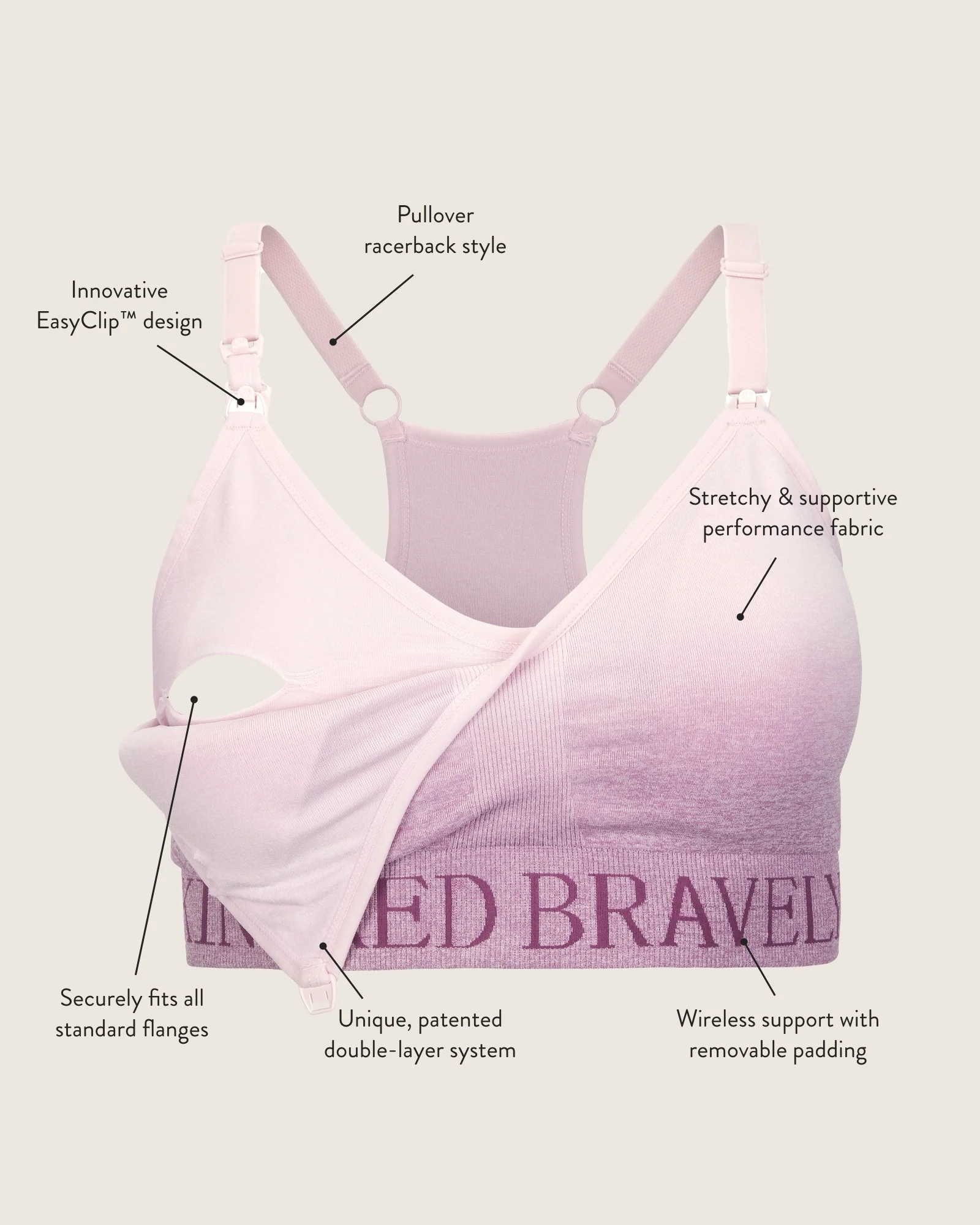Sublime® Hands-Free Pumping & Nursing Sports Bra | Teal - Image 7